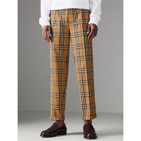 burberry check pants mens replica